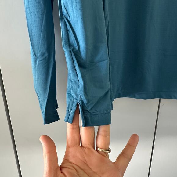 Men's YoungLA 424 Zephyr Compression Long Sleeves, XL, NWT, Teal - Picture 6 of 7